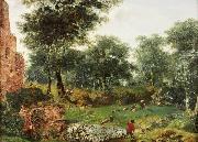 Jan van der Heyden Wooded landscape France oil painting artist